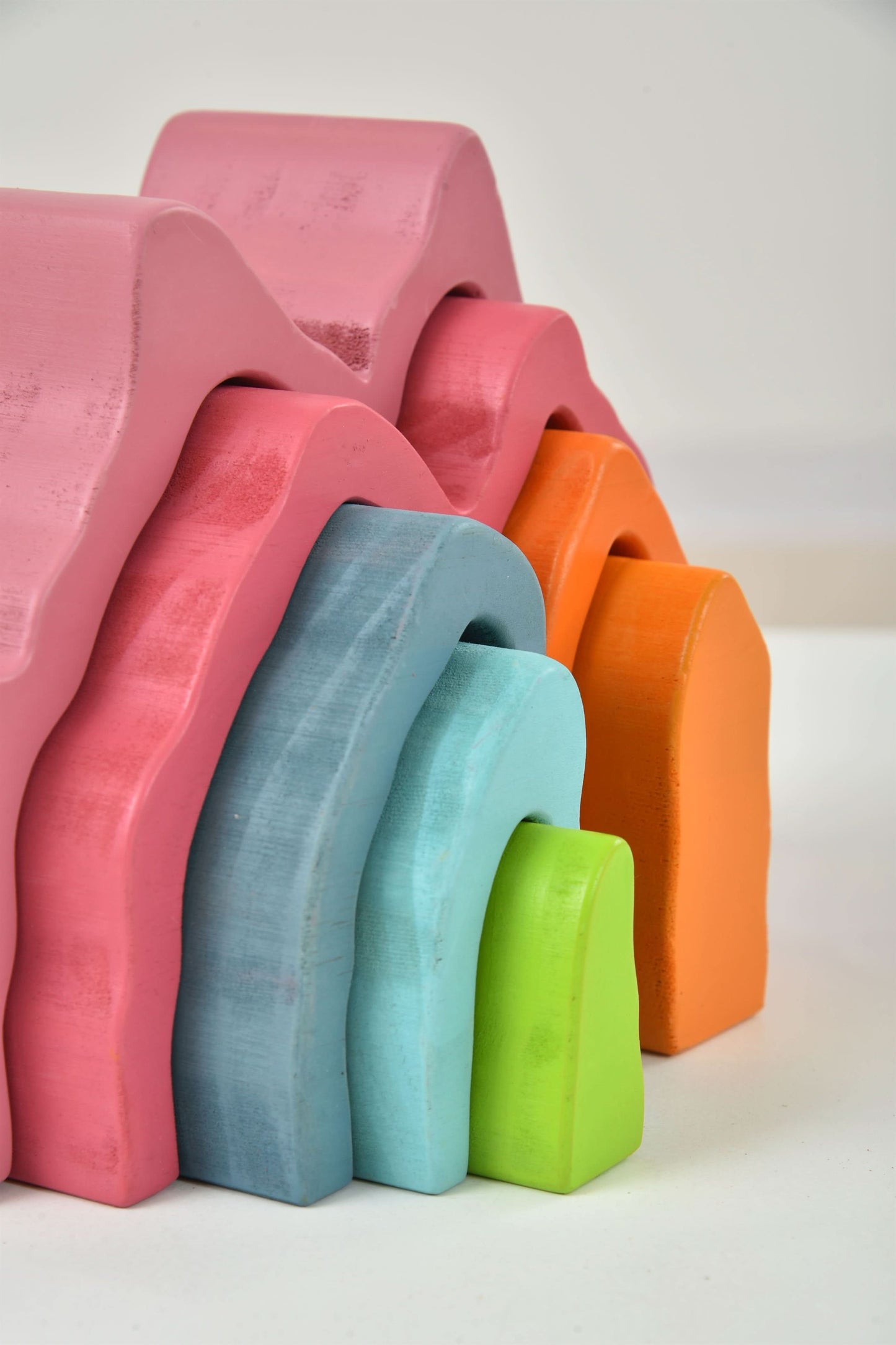 Wooden Mountain Rainbow Stack
