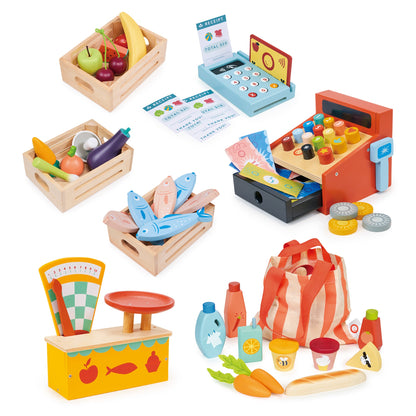 Wooden Mini Market Food Accessories
