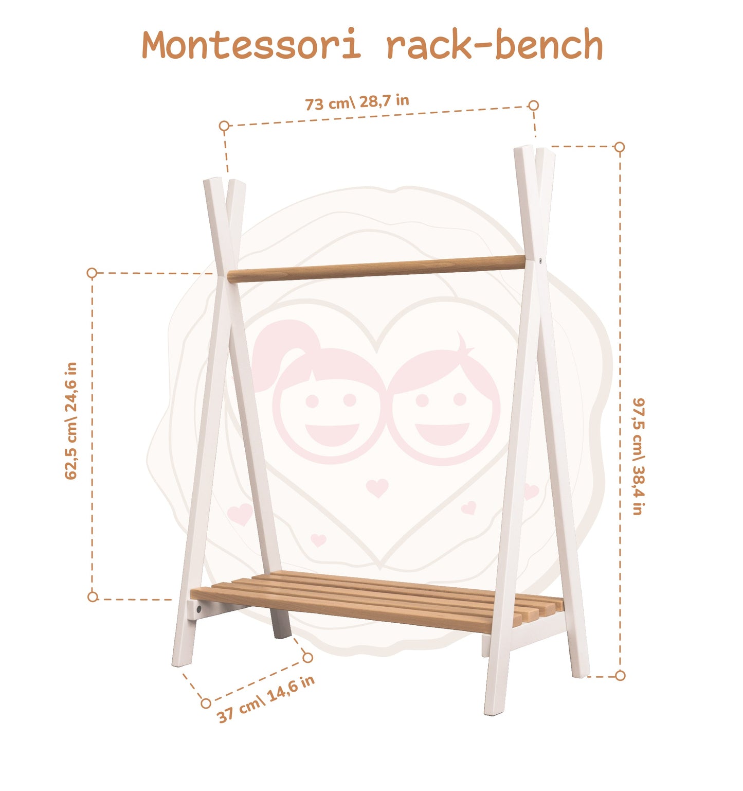 Montessori Kid's Clothing Rack