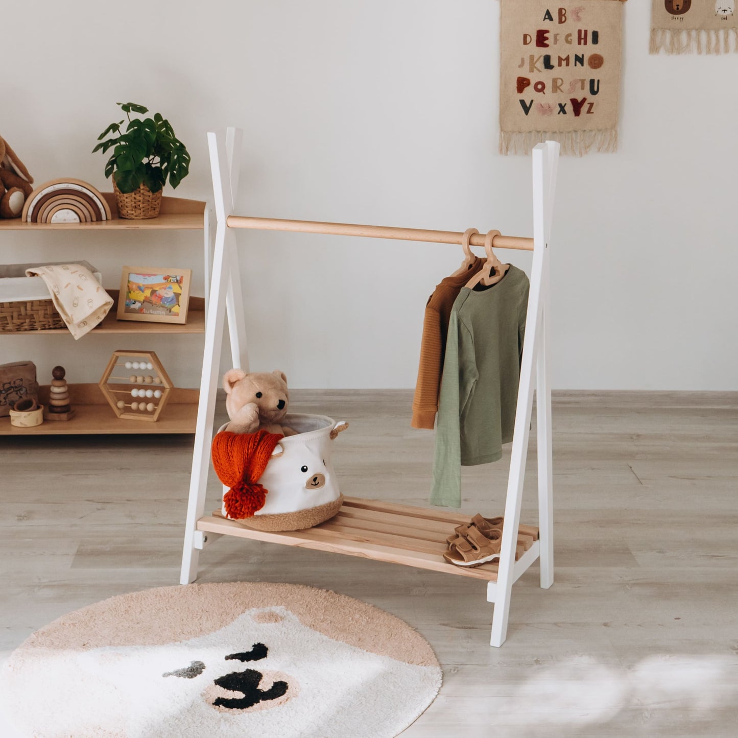Montessori Kid's Clothing Rack