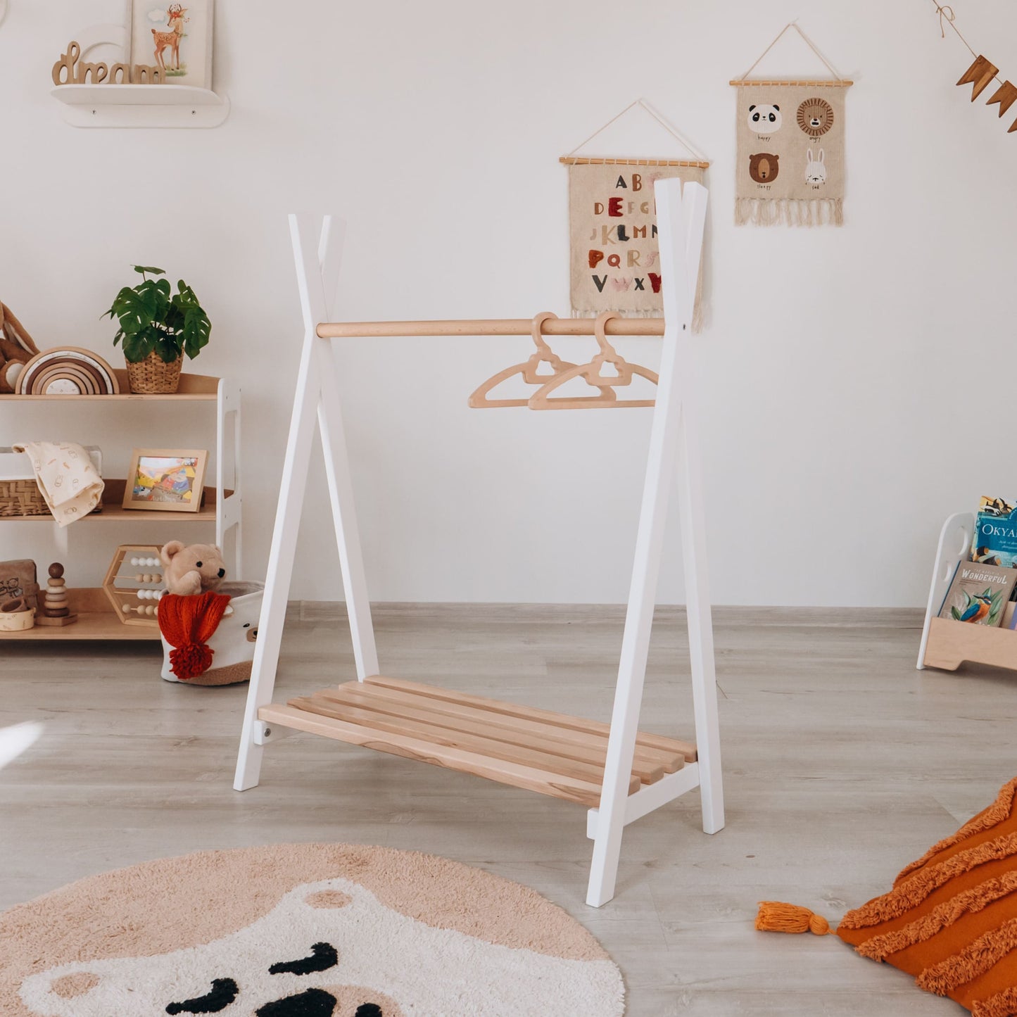 Montessori Kid's Clothing Rack