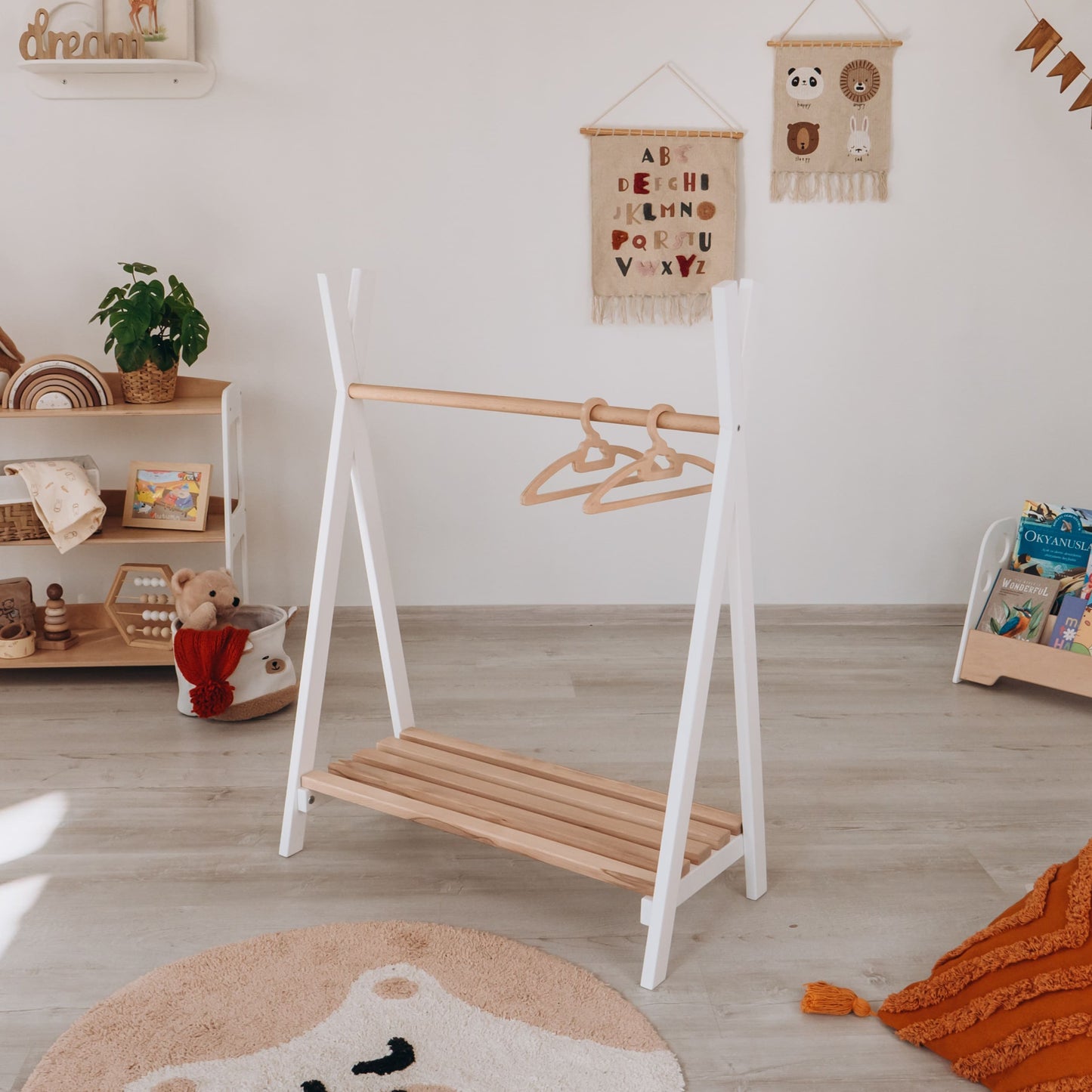 Montessori Kid's Clothing Rack