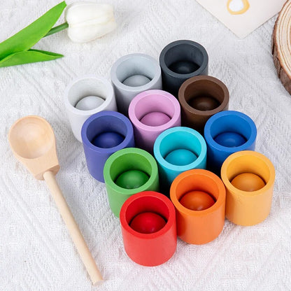 Wooden Rainbow Sorter