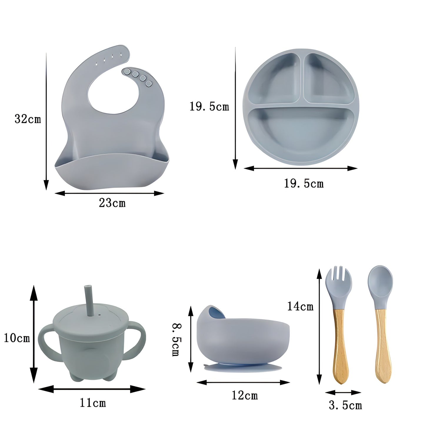 Children's Silicone Tableware Set