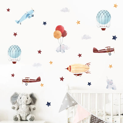 Retro Nursery Peel and Stick Stickers