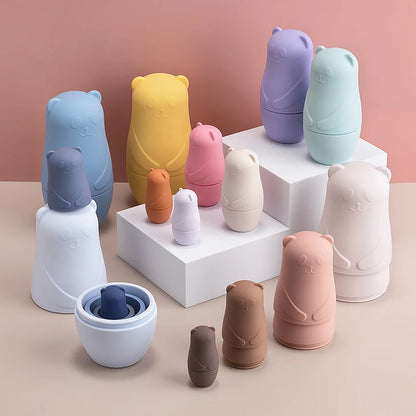 Silicone Stacking and Nesting Bears