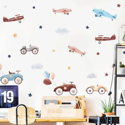 Retro Nursery Peel and Stick Stickers