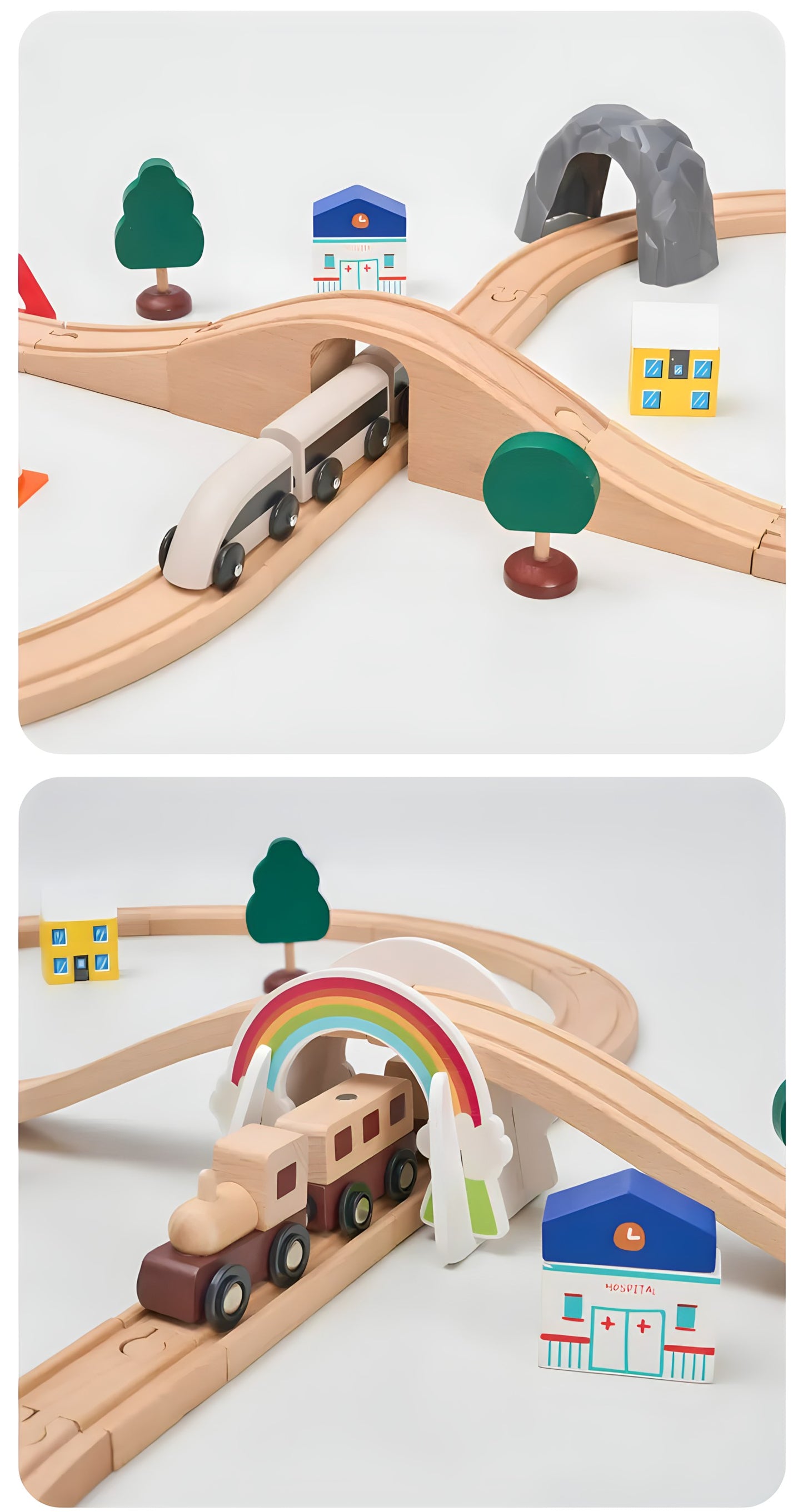 Wooden Train Track Sets