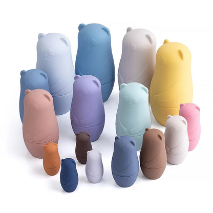 Silicone Stacking and Nesting Bears