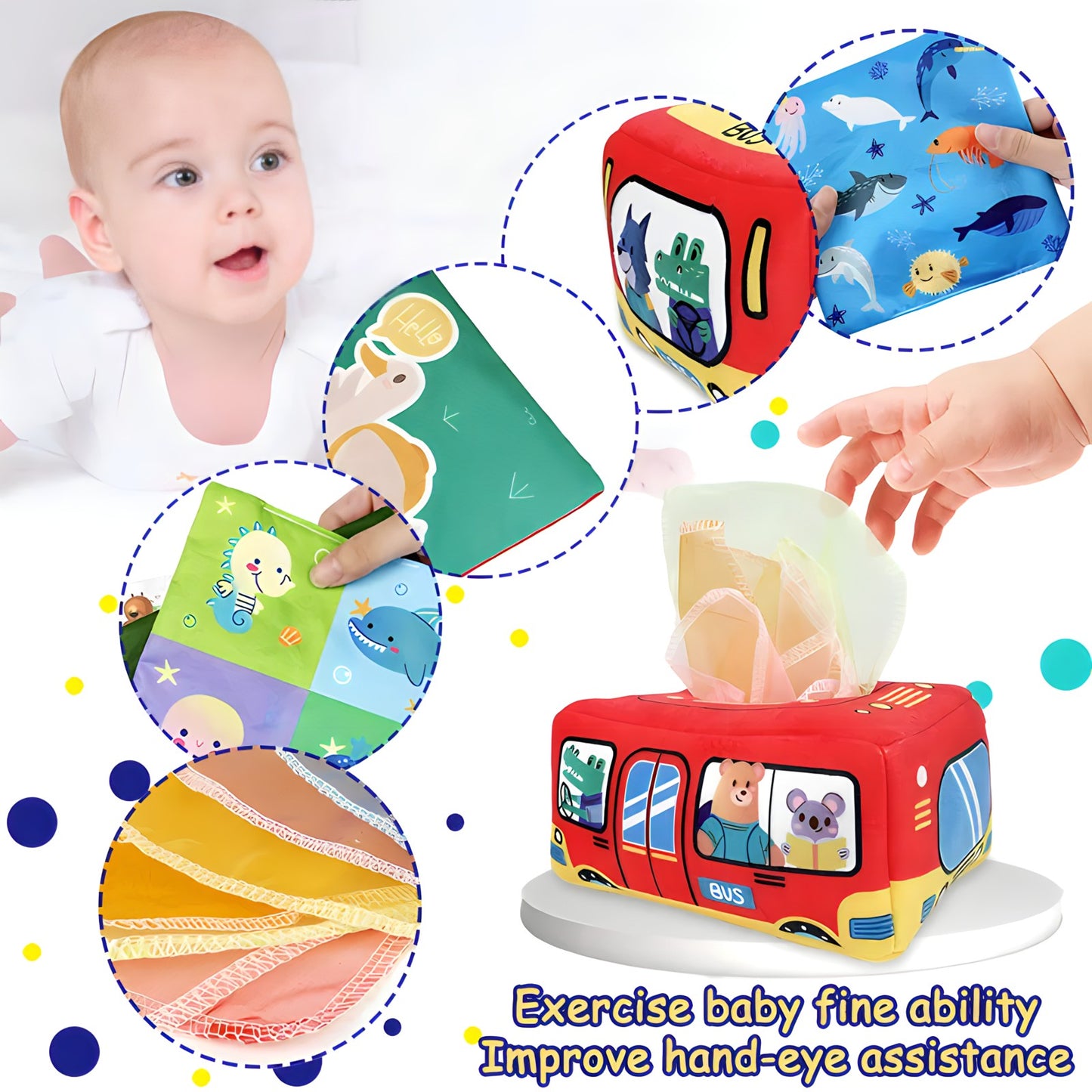 Baby's Teaching Tissue Box