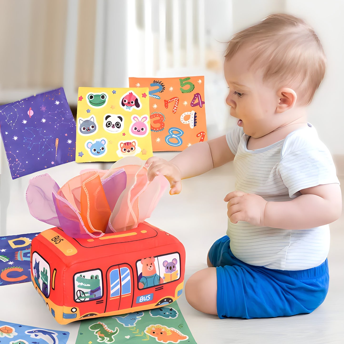 Baby's Teaching Tissue Box