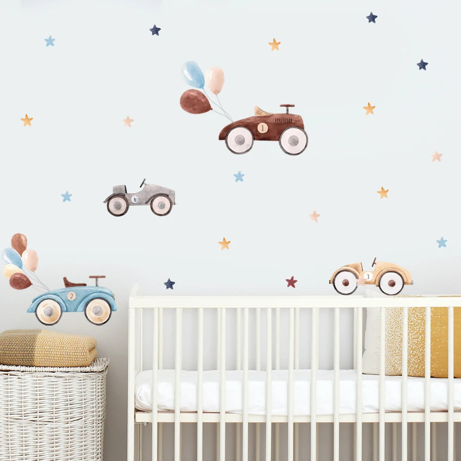 Retro Nursery Peel and Stick Stickers