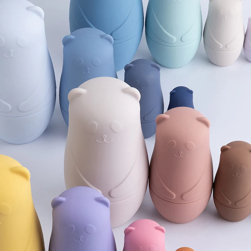 Silicone Stacking and Nesting Bears