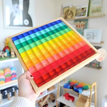 Lucite Cube Rainbow Blocks