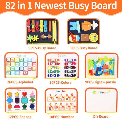 Blue Busy Board Book