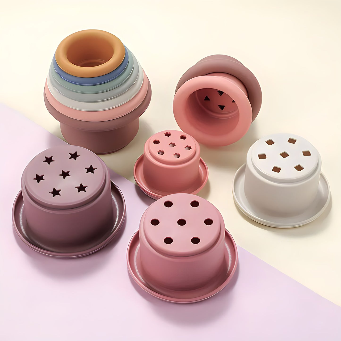 Silicone Stacking Cups