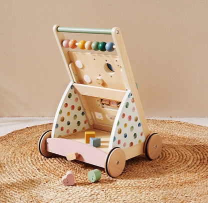 Natural Wooden Baby Walker