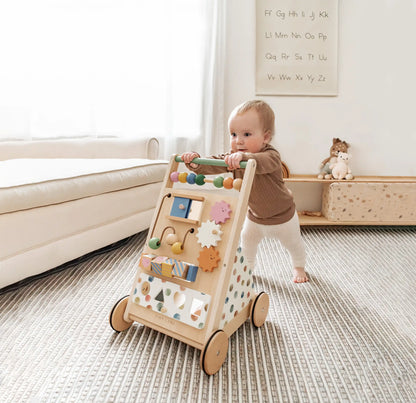 Natural Wooden Baby Walker