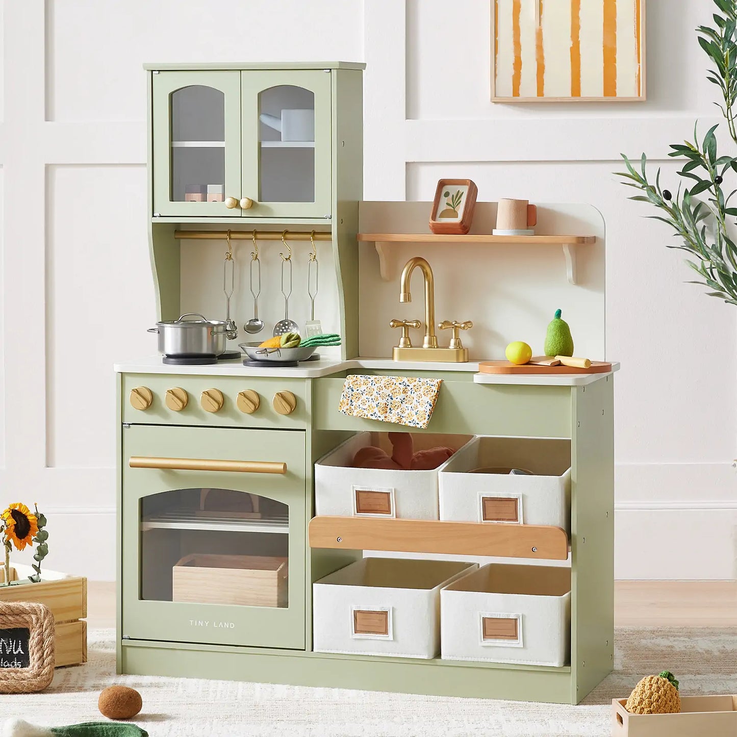 Serenity Wooden Kitchen – Green