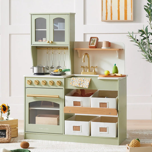 Serenity Wooden Kitchen – Green