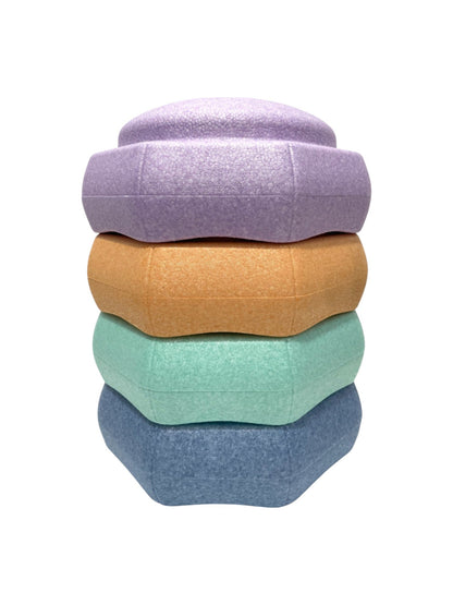 6 Pieces Pastel Rainbow Stepping Stones Set