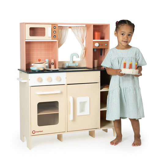 Cream Play Kitchen