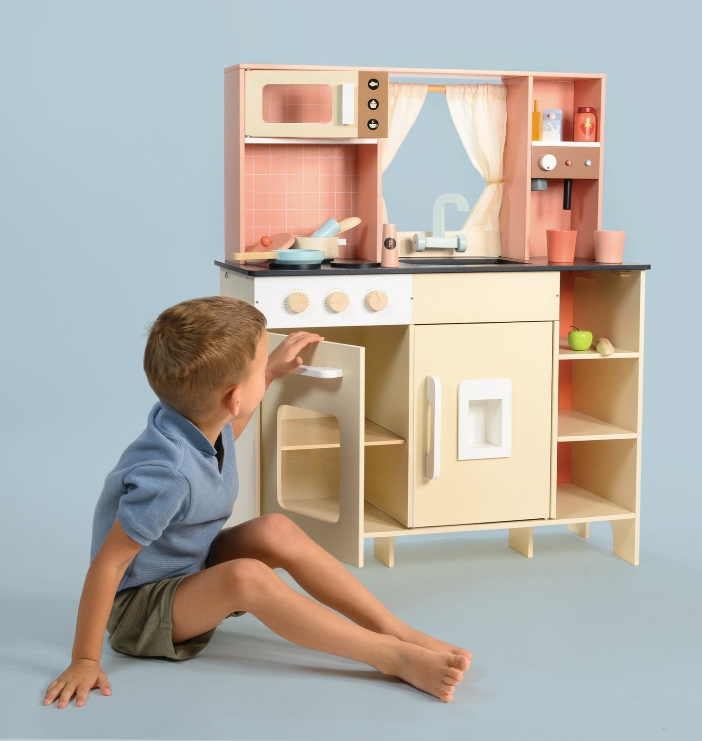 Cream Play Kitchen