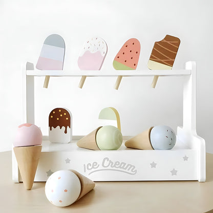 Wooden Ice Cream Pretend Toys