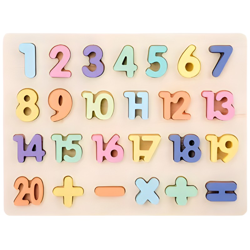 Wooden ABC Puzzle, Shapes Puzzle and Numbers Puzzle