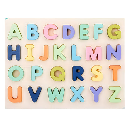 Wooden ABC Puzzle, Shapes Puzzle and Numbers Puzzle