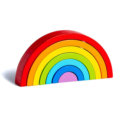 Small Wooden Rainbow  Arch Blocks