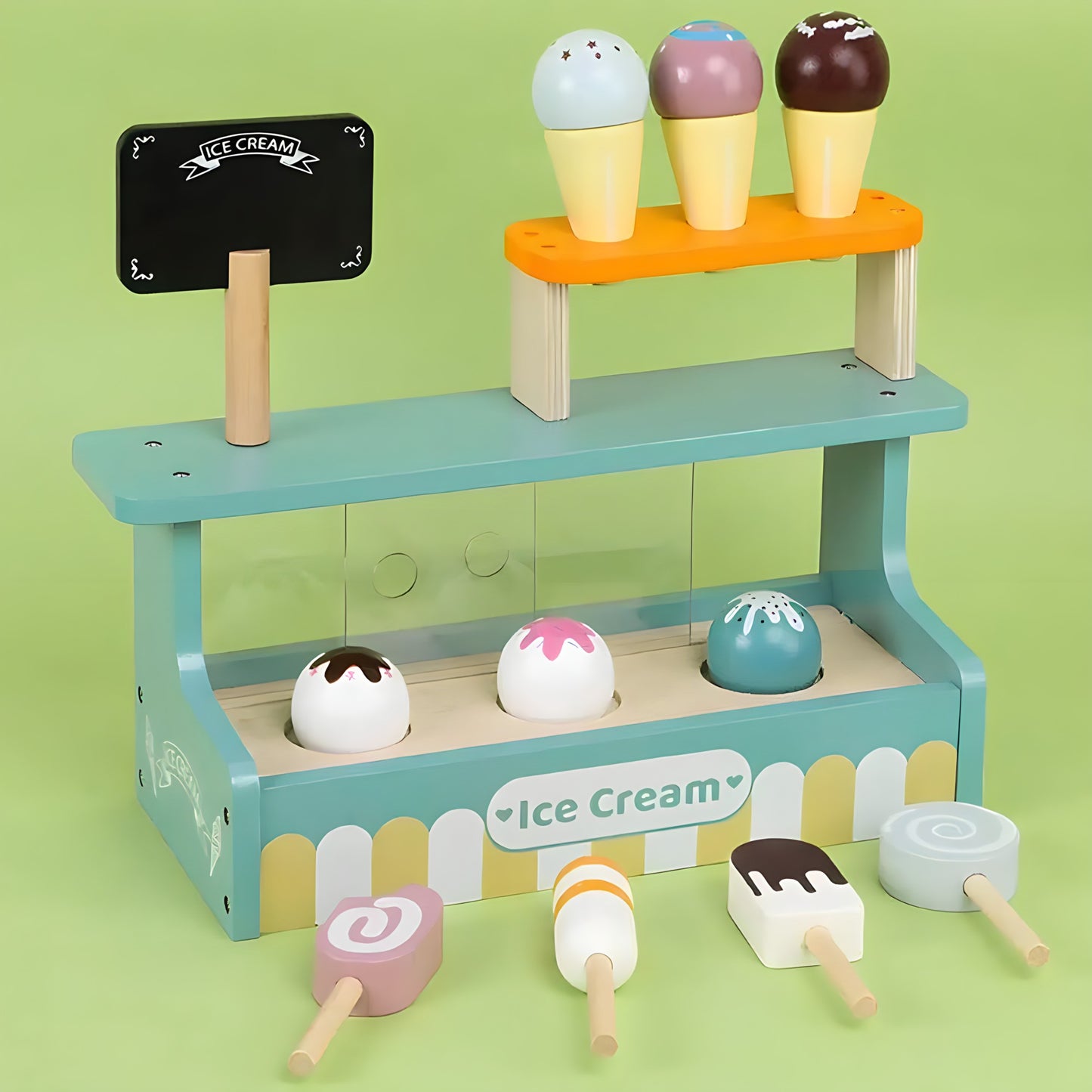 Wooden Ice Cream Pretend Toys