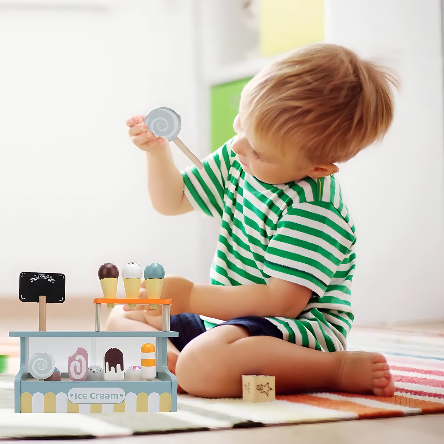 Wooden Ice Cream Pretend Toys