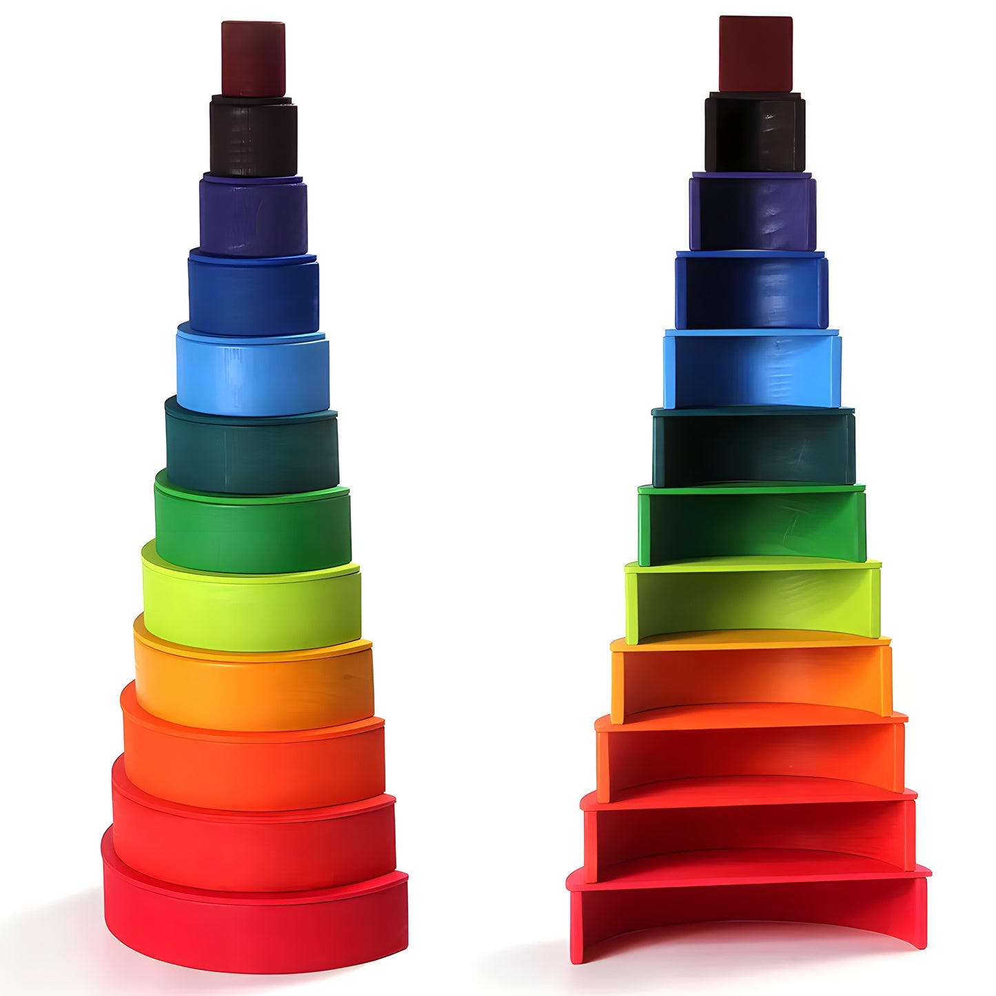 Large Wooden Rainbow Stacks