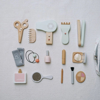 Wooden Makeup & Hairdressing Set