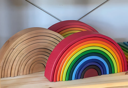 Large Wooden Rainbow Stacks