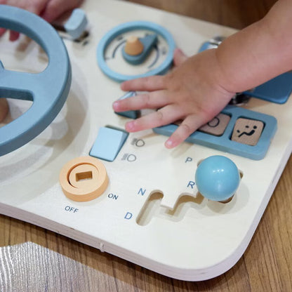 Steering Wheel Wooden Busy Board