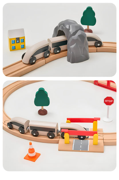 Wooden Train Track Sets