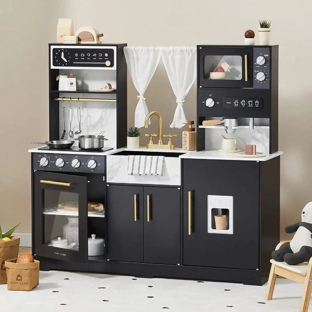 Deluxe Black Play Kitchen