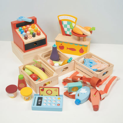 Wooden Mini Market Food Accessories