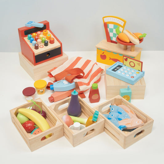 Wooden Mini Market Food Accessories