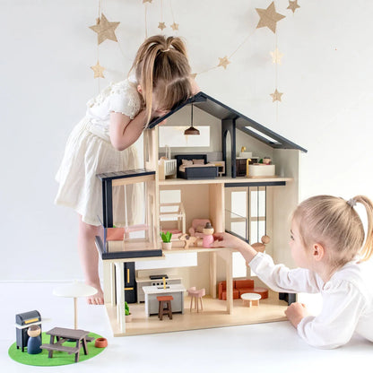 Modern Wooden Family Dollhouse