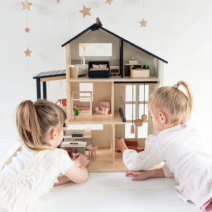 Modern Wooden Family Dollhouse