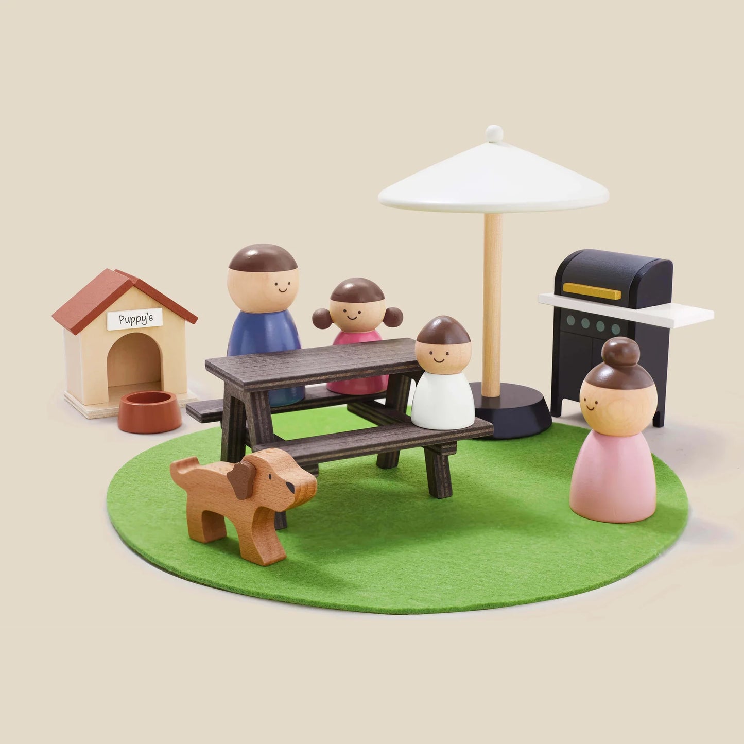 Modern Wooden Family Dollhouse