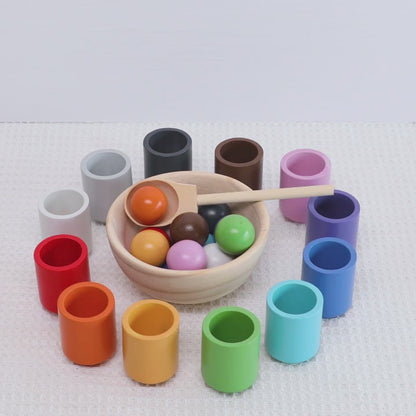 Wooden Rainbow Sorter