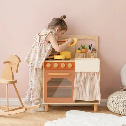 Modern & Versatile Wooden Kids Play Kitchen