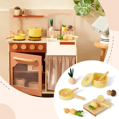 Modern & Versatile Wooden Kids Play Kitchen