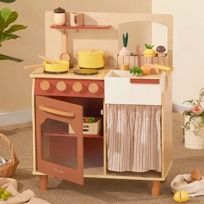 Modern & Versatile Wooden Kids Play Kitchen