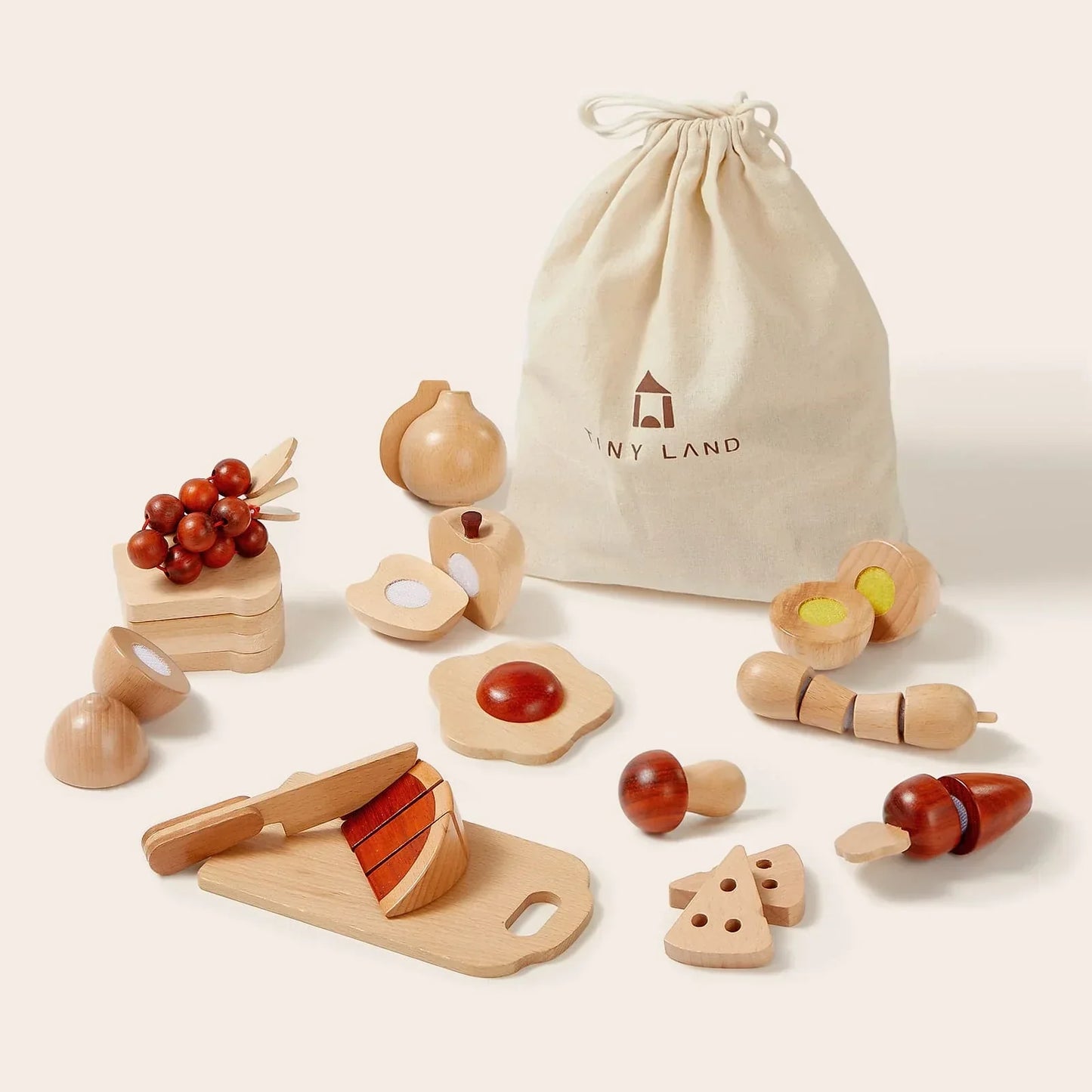 Wooden Cut and Play Food Toys