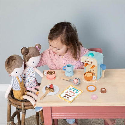 Wooden Play Coffee Maker and Cake Set